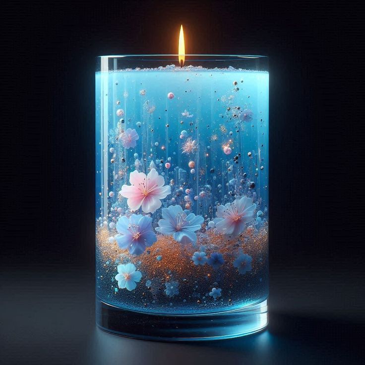 Crystal Glass Candle